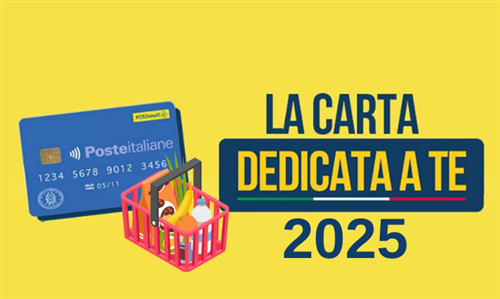 Carta solidale Dedicata a te 2025 - Decreto Interministeriale Fondo Alimentare 2025.