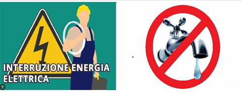 Interruzione servizio elettrico ed idrico (In aggiornamento)