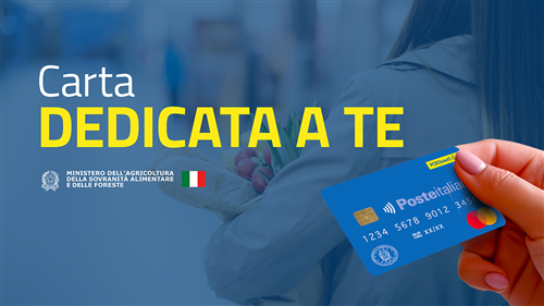 Carta solidale Dedicata a te 2026 Misura di sostegno ai nuclei familiari in stato di bisogno. Decreto Interministeriale 2026.